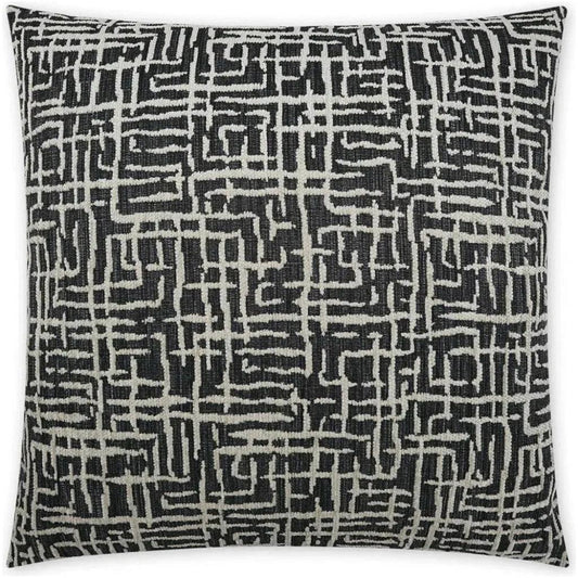 Gervais Abstract Global Black Large Throw Pillow Insert - LOOMLAN - D.V. Kap - Throw Pillows