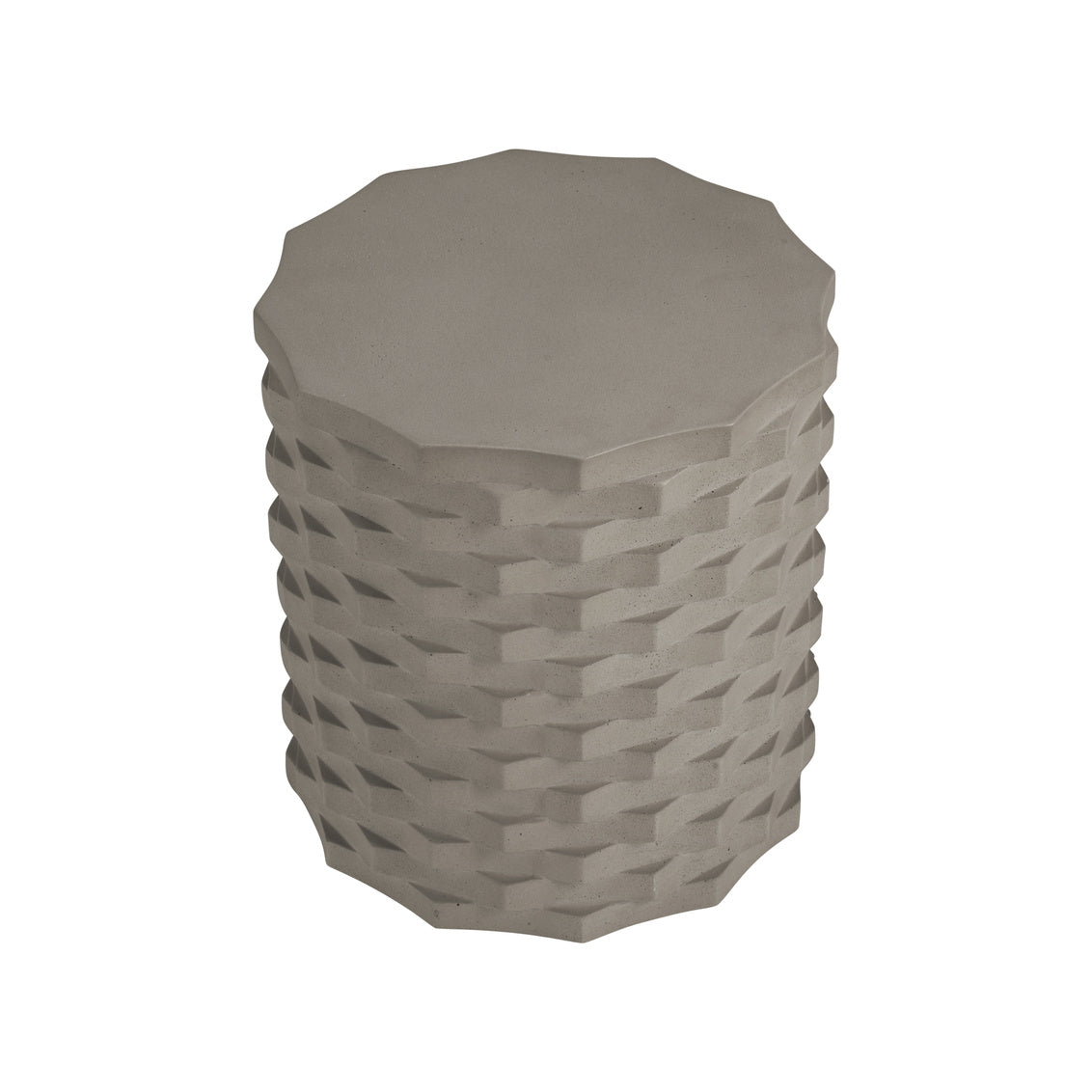 Gessler Concrete Grey Accent Table