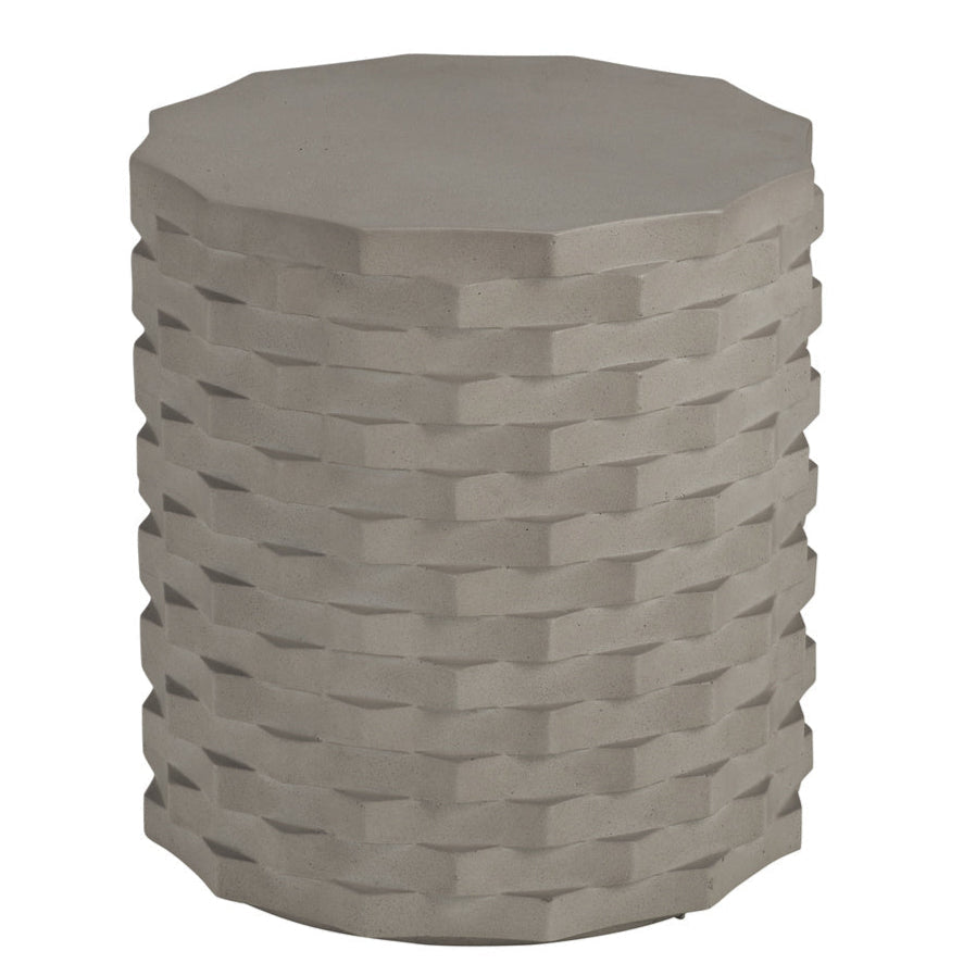 Gessler Concrete Grey Accent Table