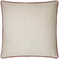 Ghent Red Solid Tan Taupe Red Large Throw Pillow Insert - LOOMLAN - D.V. Kap - Throw Pillows