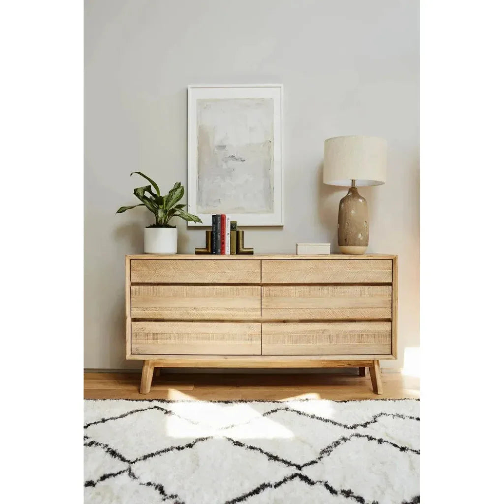 Gia 6 Drawer Dresser - LOOMLAN - LH Imports - Dressers