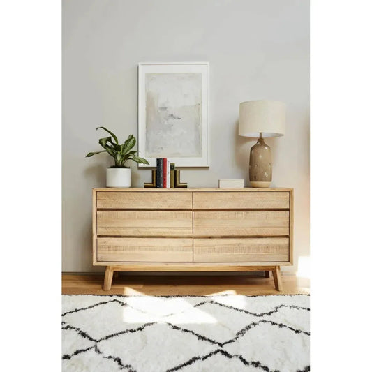 Gia 6 Drawer Dresser - LOOMLAN - LH Imports - Dressers
