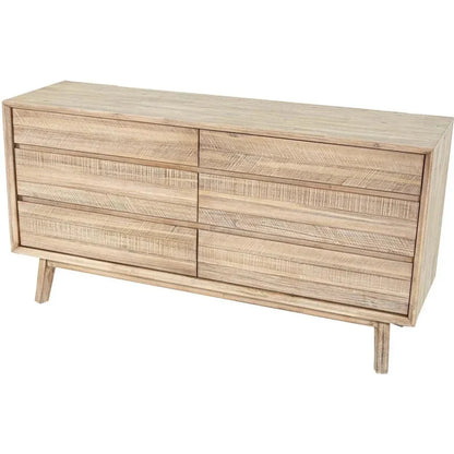 Gia 6 Drawer Dresser - LOOMLAN - LH Imports - Dressers