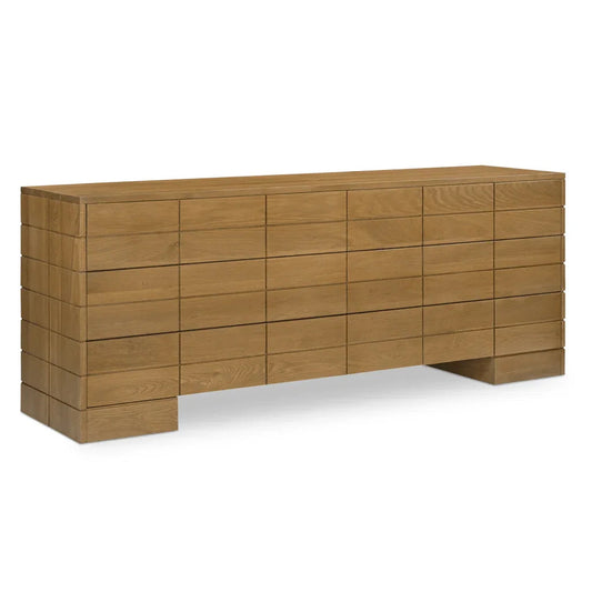 Gia Brown Push - To - Open Drawer Dresser - LOOMLAN - Moe's Home - Dressers