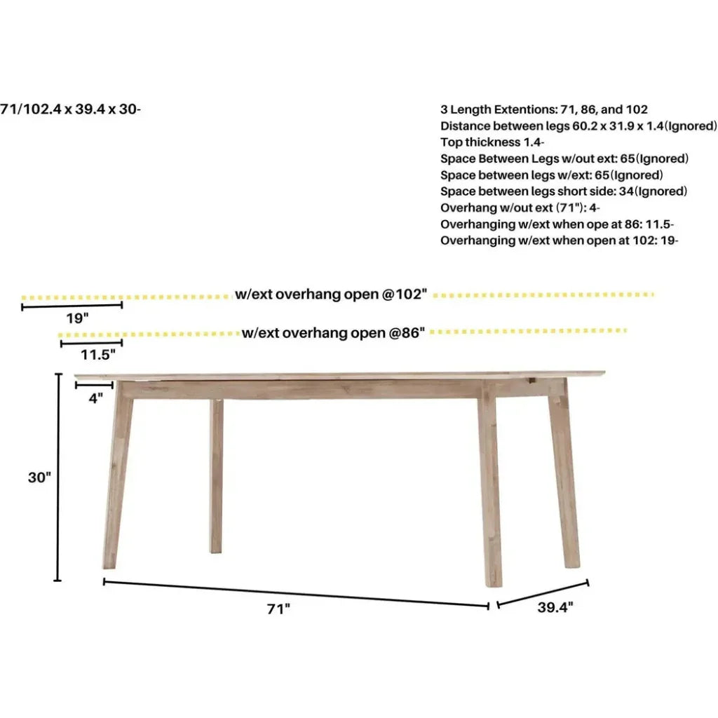 Gia Extension Dining Table-Dining Tables-LH Imports-LOOMLAN