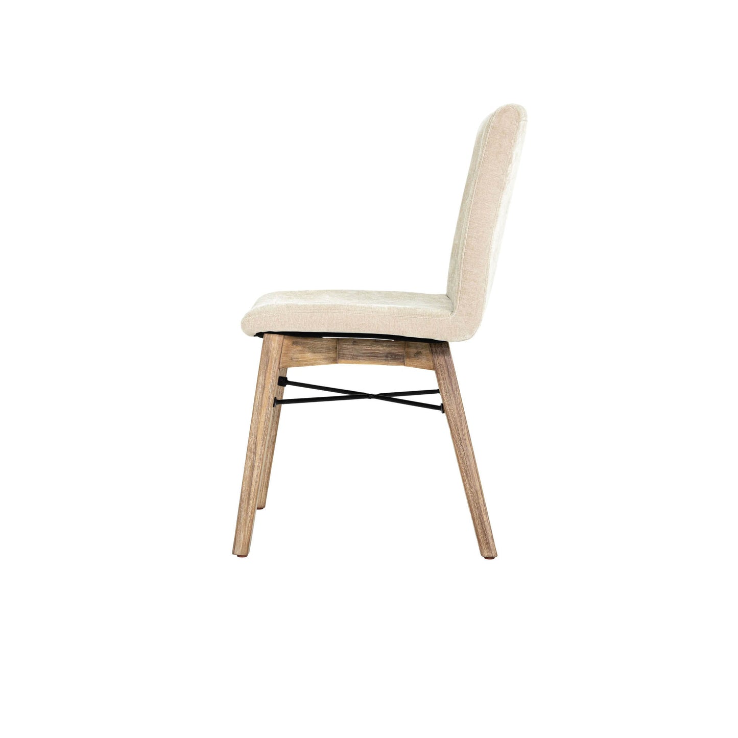 Gia Fabric Armless Dining Chair (Set of 2)