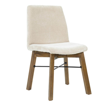 Gia Fabric Armless Dining Chair (Set of 2)