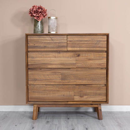 Gia Five Drawers Wood Chest