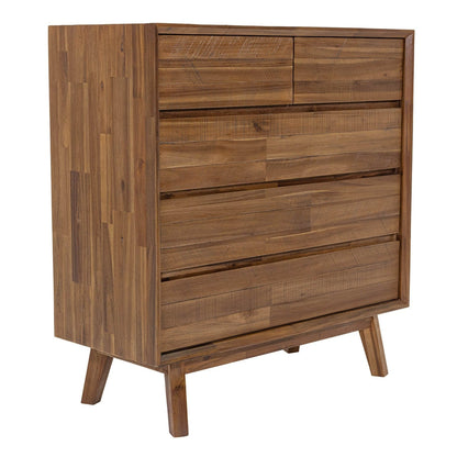 Gia Five Drawers Wood Chest