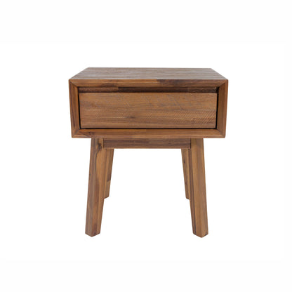 Gia One Drawer Wood Nightstand-Nightstands-LH Imports-LOOMLAN