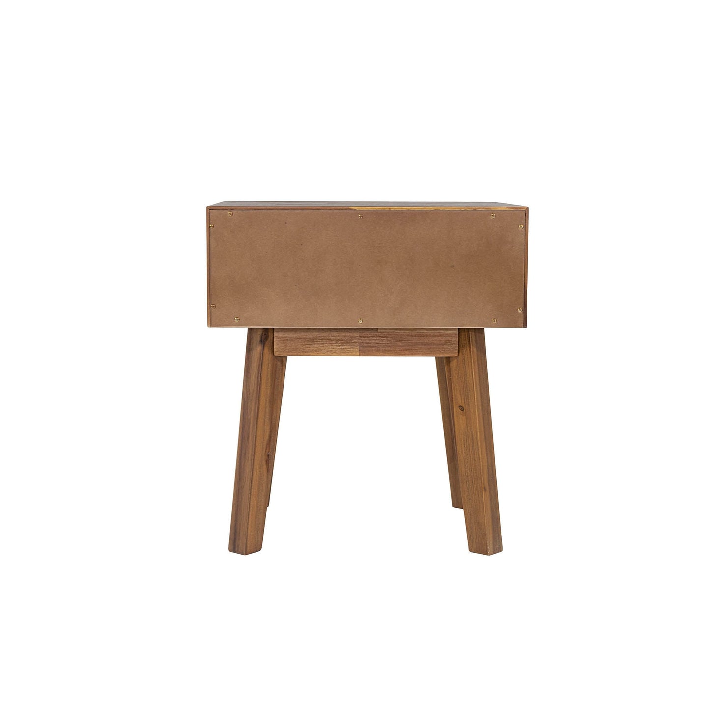 Gia One Drawer Wood Nightstand-Nightstands-LH Imports-LOOMLAN