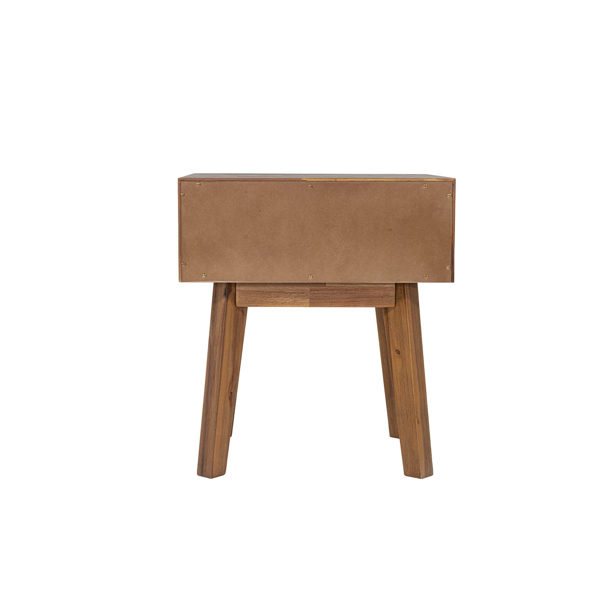 Gia One Drawer Wood Nightstand-Nightstands-LH Imports-LOOMLAN