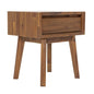 Gia One Drawer Wood Nightstand-Nightstands-LH Imports-LOOMLAN