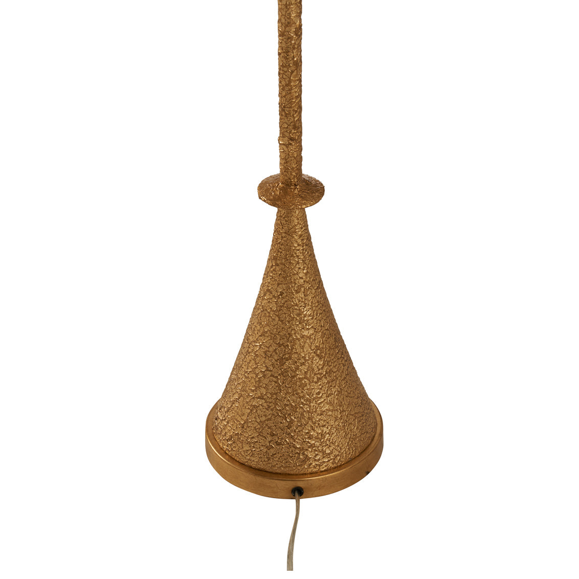 Gia Resin Gold Floor Lamp-Floor Lamps-Chelsea House-LOOMLAN