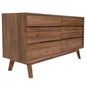 Gia Six Drawers Wood Dresser-Dressers-LH Imports-LOOMLAN