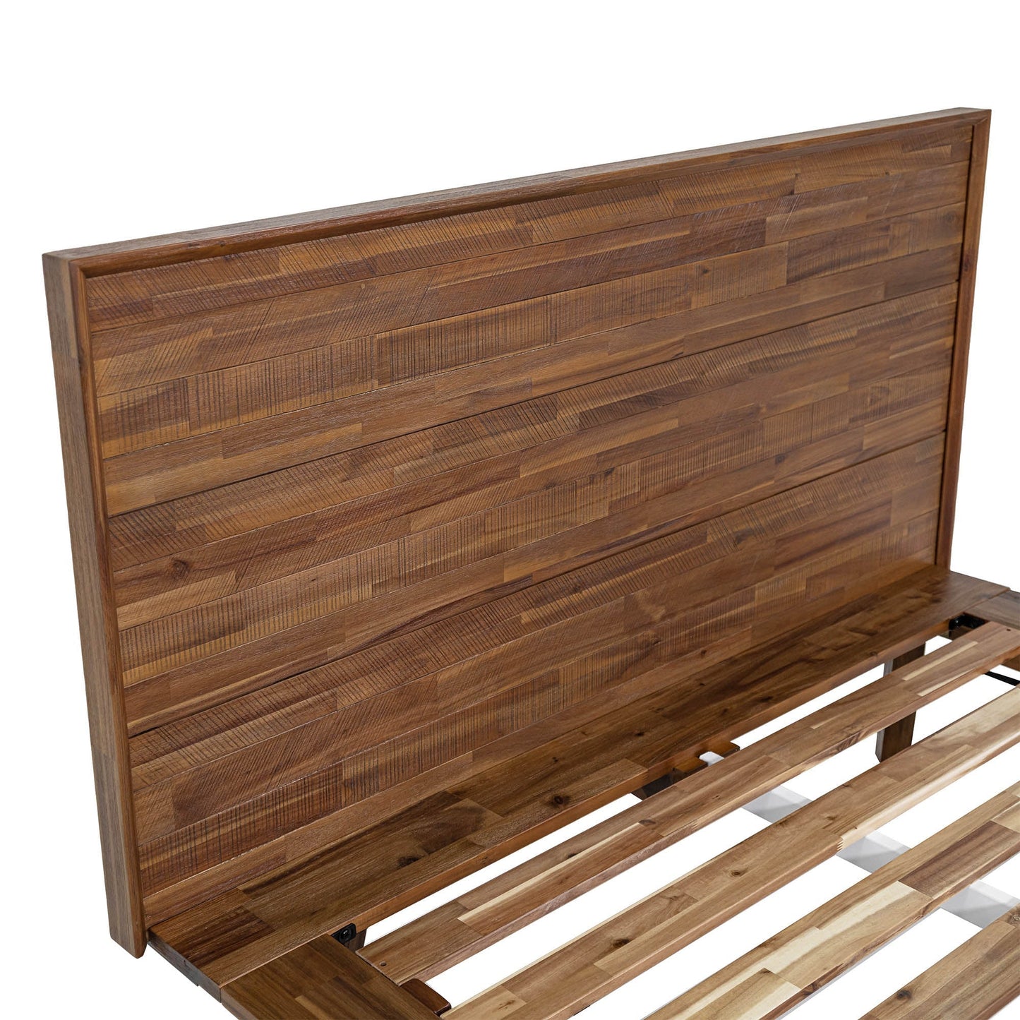 Gia Solid Wooden Brown Bed