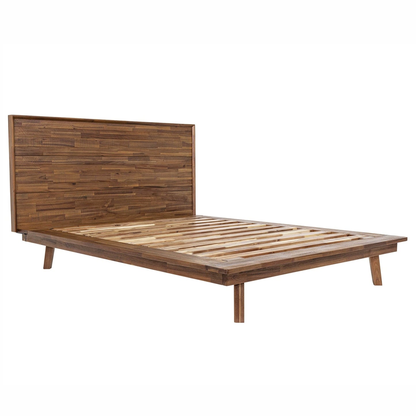 Gia Solid Wooden Brown Bed