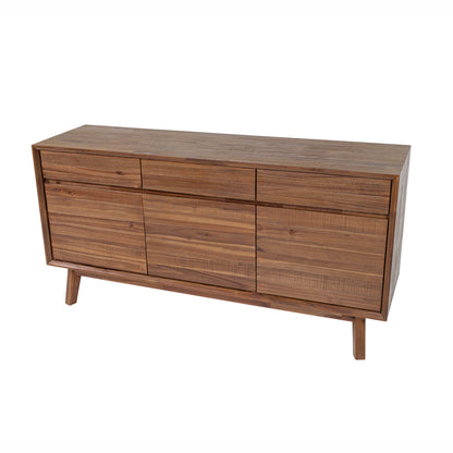 Gia Three Drawers Wood Sideboard