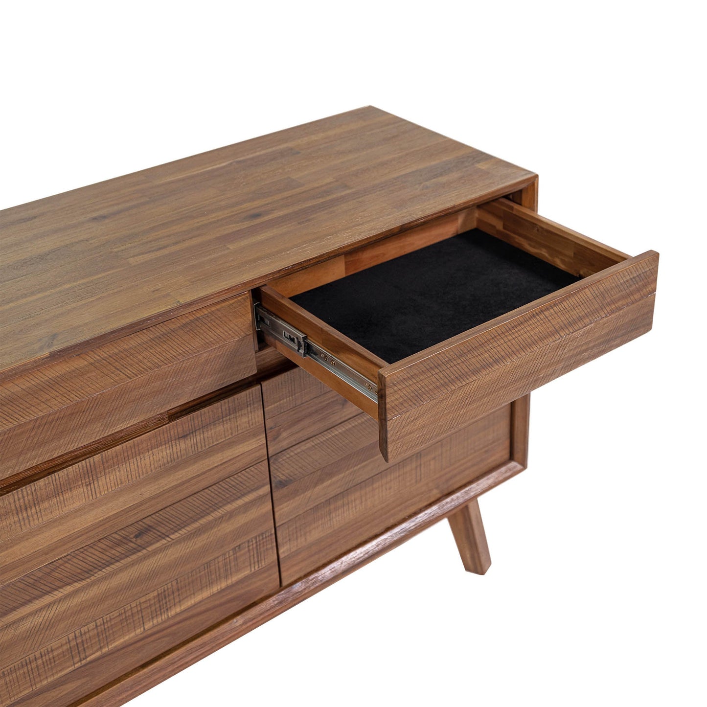 Gia Three Drawers Wood Sideboard