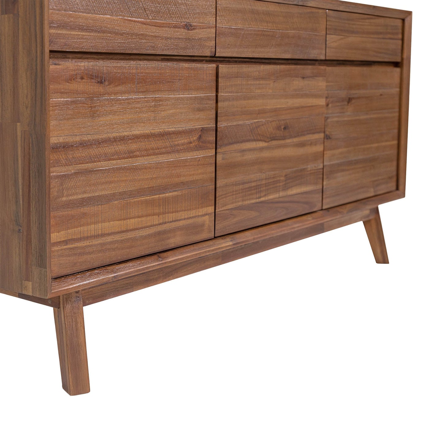 Gia Three Drawers Wood Sideboard