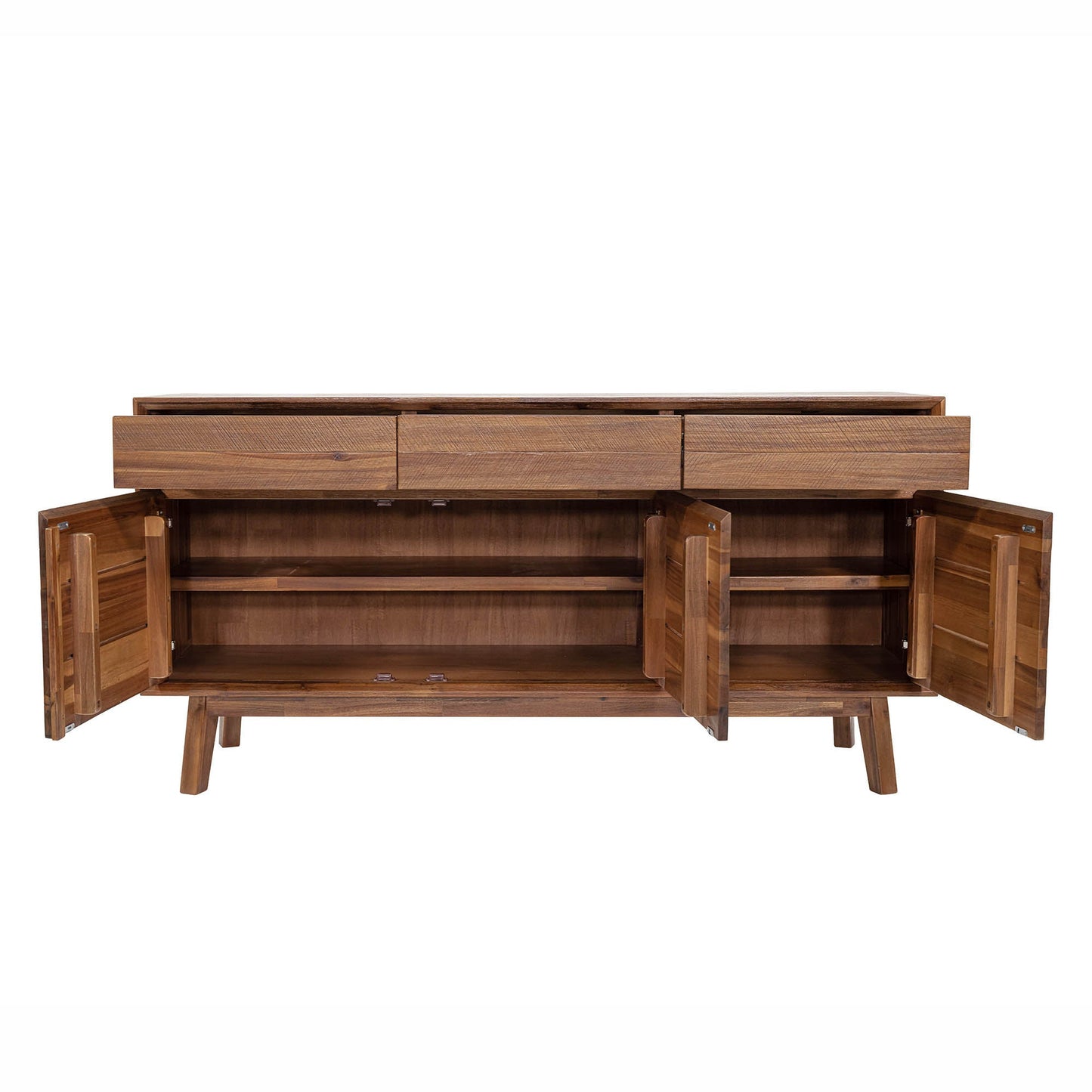 Gia Three Drawers Wood Sideboard
