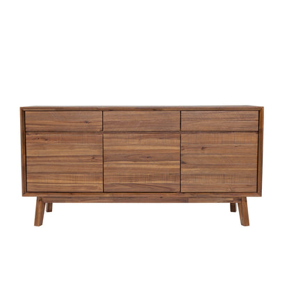 Gia Three Drawers Wood Sideboard