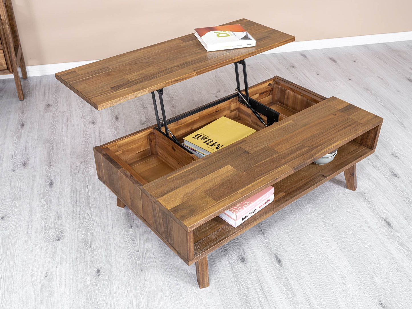 Gia Wood Coffee Table with Lift Top