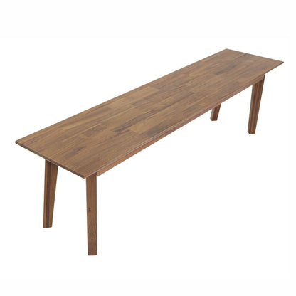 Gia Wooden Brown Dining Bench