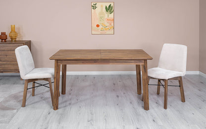 Gia Wooden Extendable Dining Table-Dining Tables-LH Imports-LOOMLAN