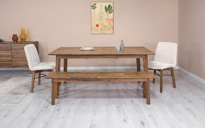 Gia Wooden Extendable Dining Table-Dining Tables-LH Imports-LOOMLAN