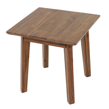 Gia Wooden Square Side Table