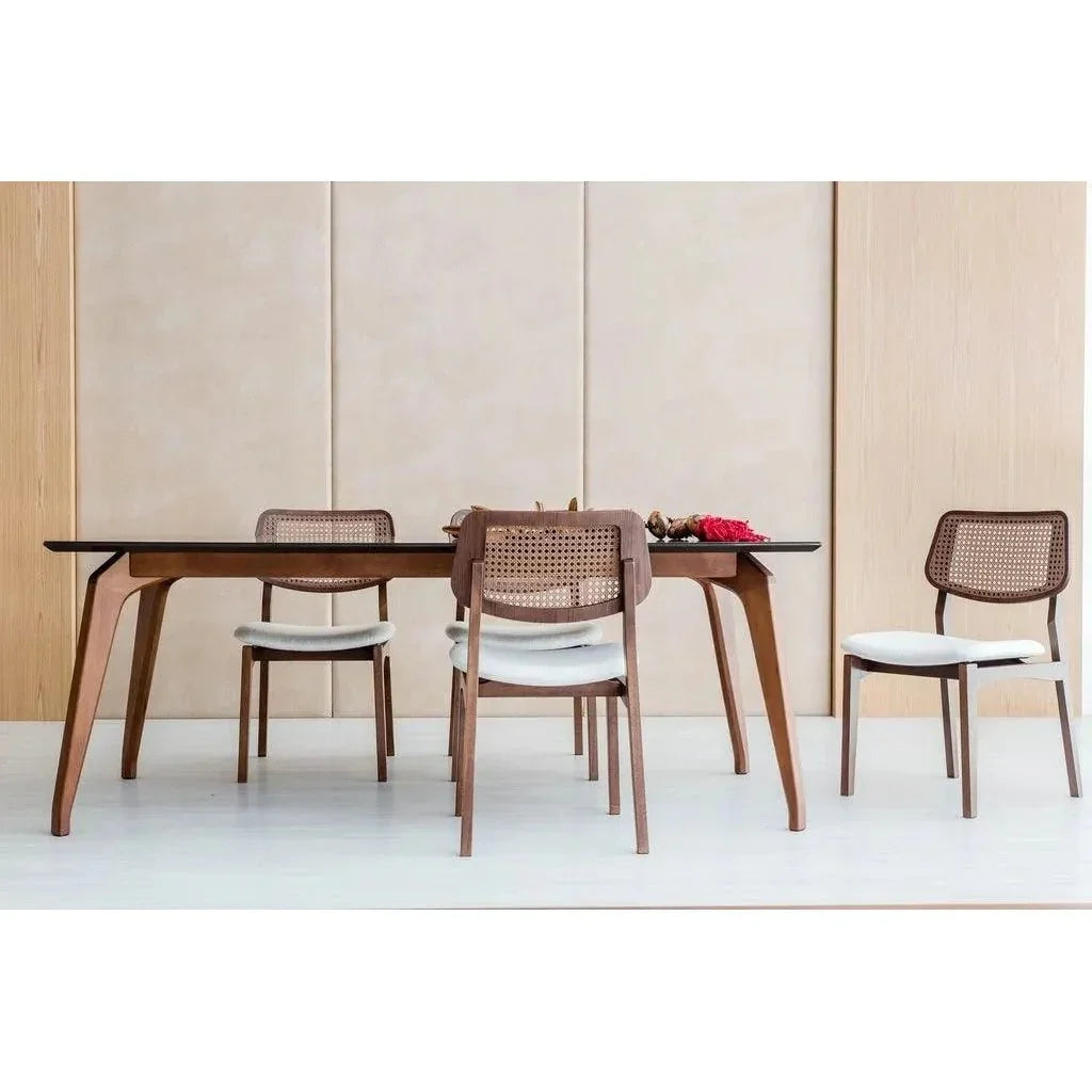Giane Wooden Rectangular Dining Table-Dining Tables-Urbia-LOOMLAN