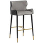 Gianni Leather Barstool - LOOMLAN - SUNPAN - Bar Stools