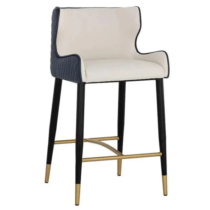 Gianni Leather Counter Stool - LOOMLAN - SUNPAN - Counter Stools