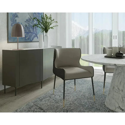 Gianni Leather Dining Chair - LOOMLAN - SUNPAN - Dining Chairs