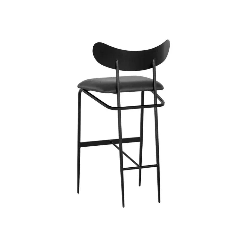 Gibbons Leather Unique Barstool - LOOMLAN - SUNPAN - Bar Stools