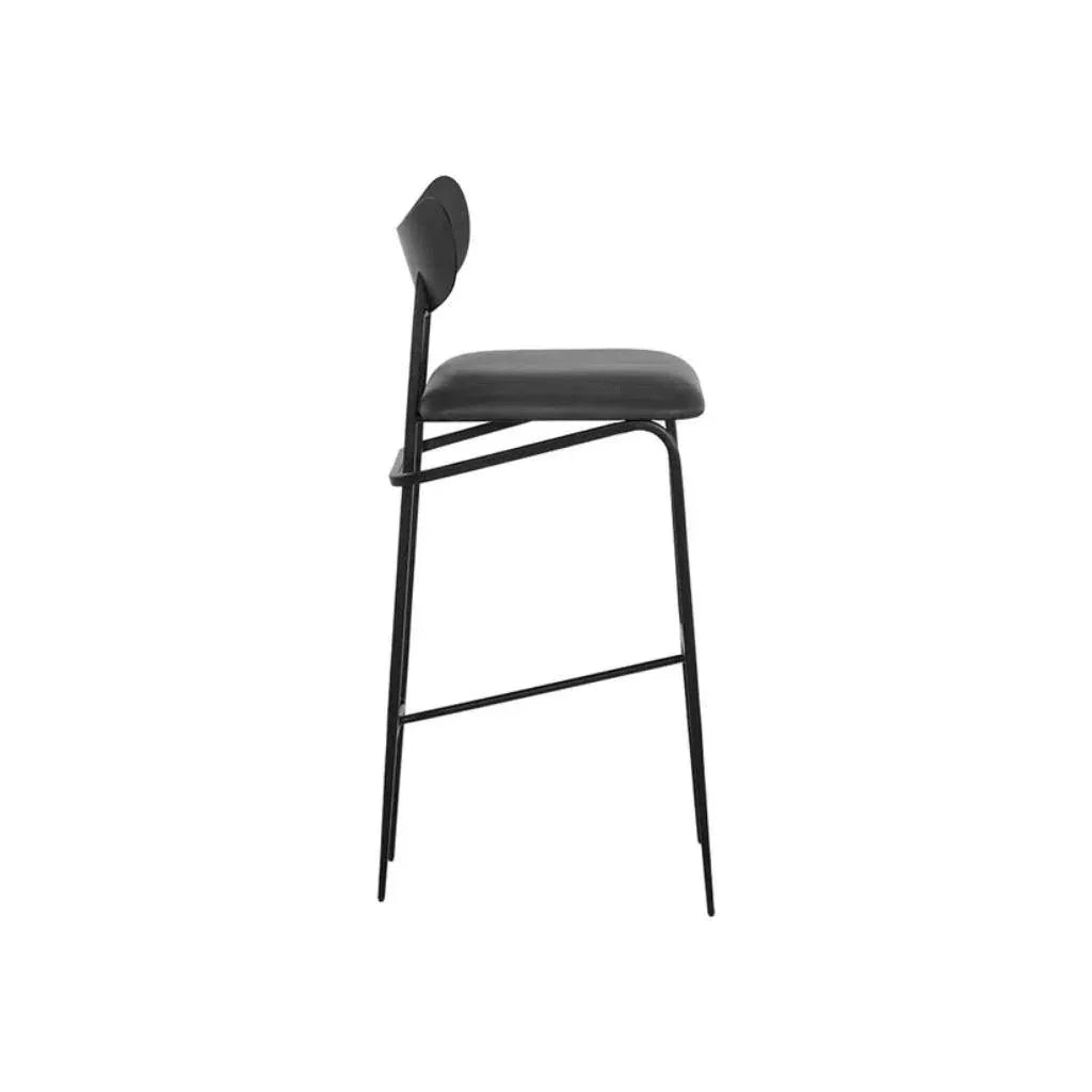 Gibbons Leather Unique Barstool - LOOMLAN - SUNPAN - Bar Stools