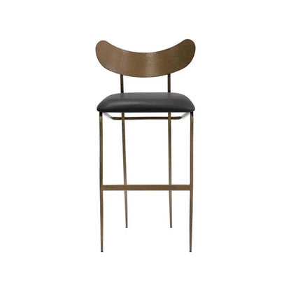 Gibbons Leather Unique Barstool - LOOMLAN - SUNPAN - Bar Stools