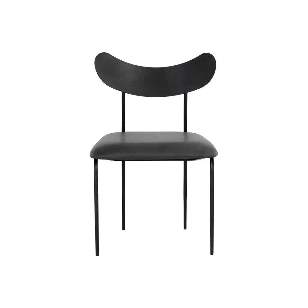 Gibbons Leather Unique Armless Dining Chair - LOOMLAN - SUNPAN - Dining Chairs