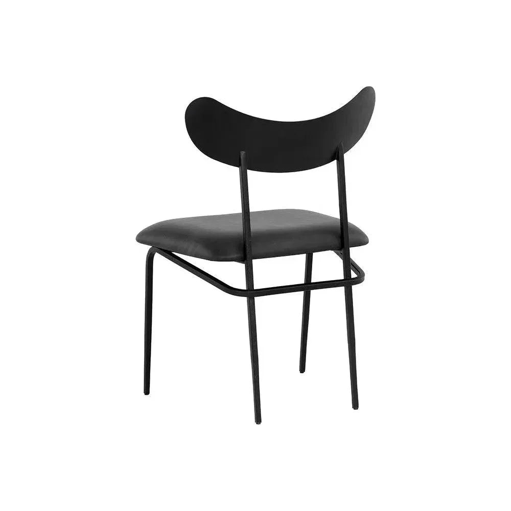 Gibbons Leather Unique Armless Dining Chair - LOOMLAN - SUNPAN - Dining Chairs