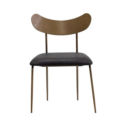 Gibbons Leather Unique Armless Dining Chair - LOOMLAN - SUNPAN - Dining Chairs