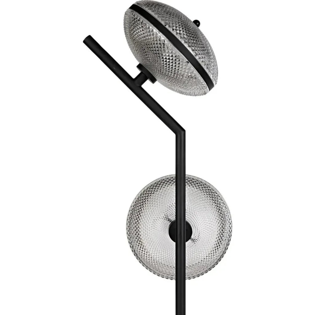Gibson Floor Lamp, Black Steel-Floor Lamps-Noir-LOOMLAN