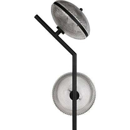 Gibson Floor Lamp, Black Steel-Floor Lamps-Noir-LOOMLAN