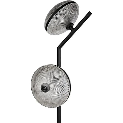 Gibson Floor Lamp, Black Steel-Floor Lamps-Noir-LOOMLAN