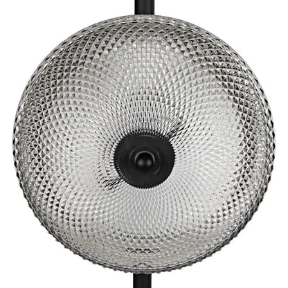 Gibson Floor Lamp, Black Steel-Floor Lamps-Noir-LOOMLAN