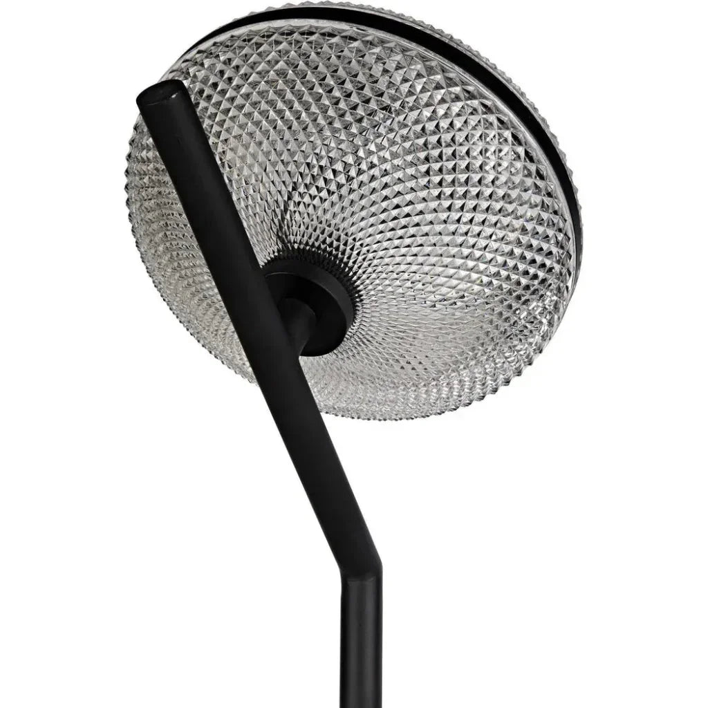 Gibson Floor Lamp, Black Steel-Floor Lamps-Noir-LOOMLAN