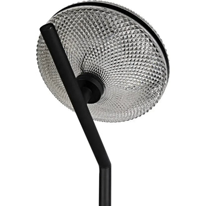 Gibson Floor Lamp, Black Steel-Floor Lamps-Noir-LOOMLAN