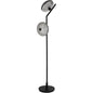 Gibson Floor Lamp, Black Steel-Floor Lamps-Noir-LOOMLAN