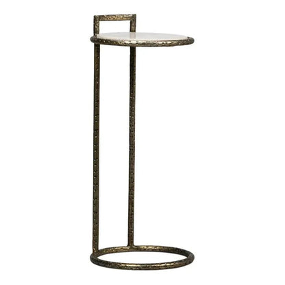 Gibson Round End Table - LOOMLAN - Sarreid - Side Tables