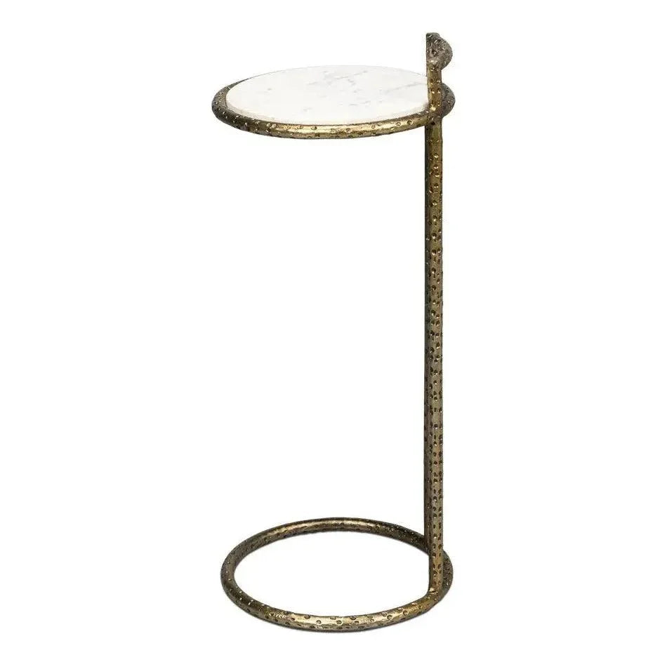 Gibson Round End Table - LOOMLAN - Sarreid - Side Tables